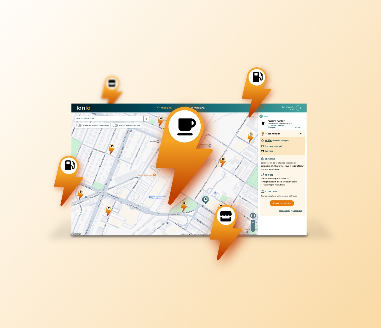 Application Lanla Mission éclair - EN